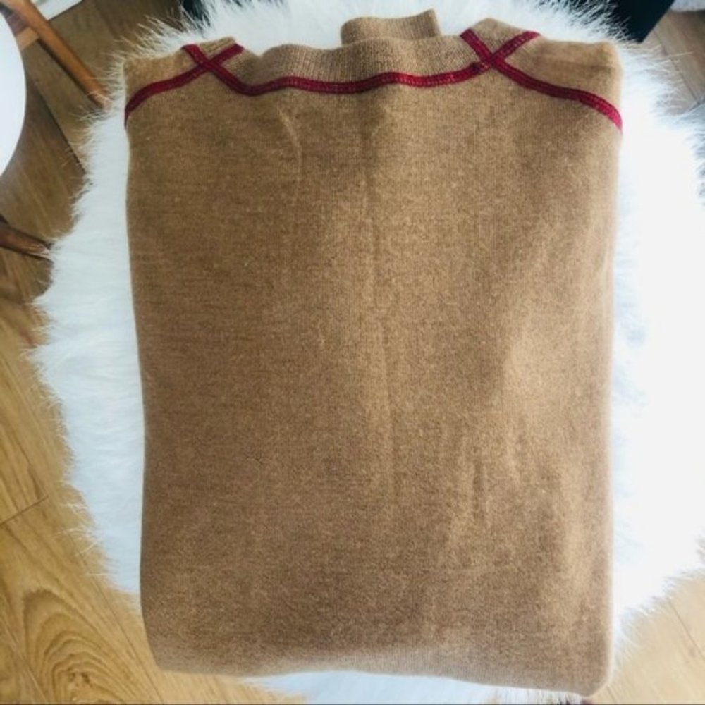 Rag & Bone Marina 100% Cashmere Sweater, Brown/Red, Size Small,  NWT - Picture 10 of 12